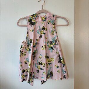 Tie-Neck Halter Blouse